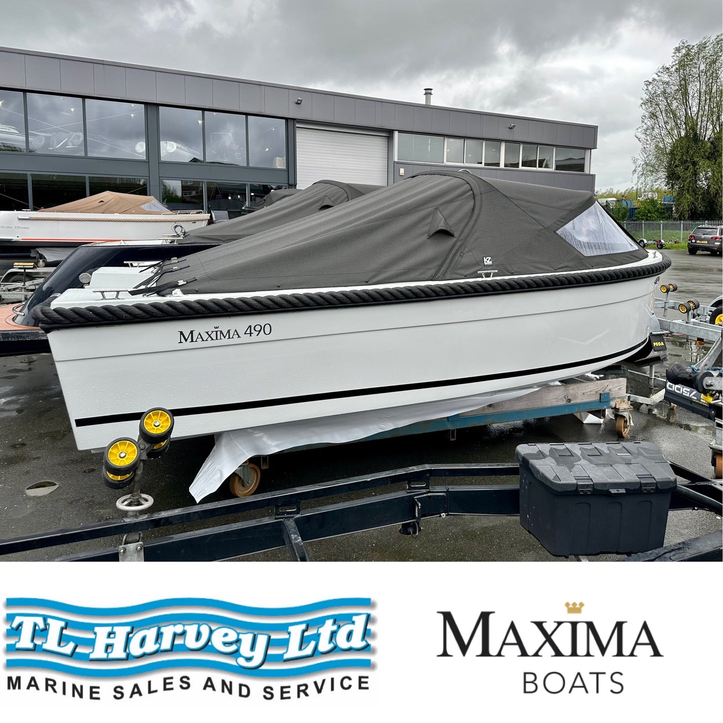 Maxima 490 XL Powered by Honda BF15 LRTU 15hp