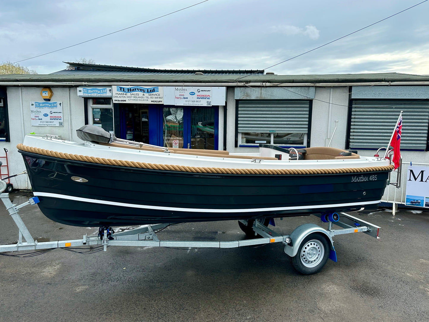 Reserved- New Similar Factory Stock Available - Maxima 485 Powered by Honda BF15 15hp In Stock Now