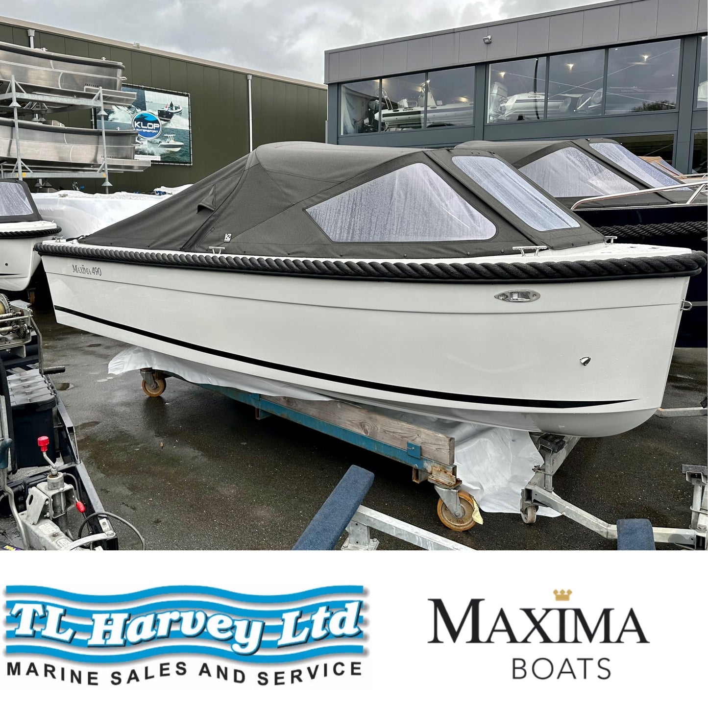 Maxima 490 XL Powered by Honda BF15 LRTU 15hp