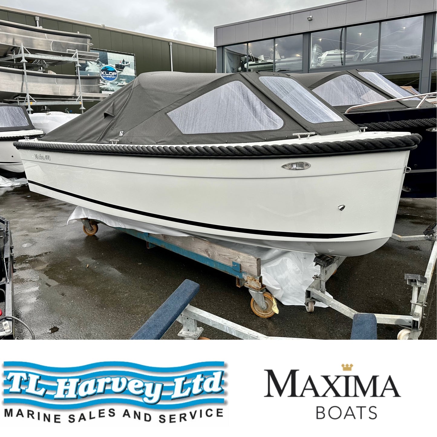 Maxima 490 XL Powered by Honda BF15 LRTU 15hp