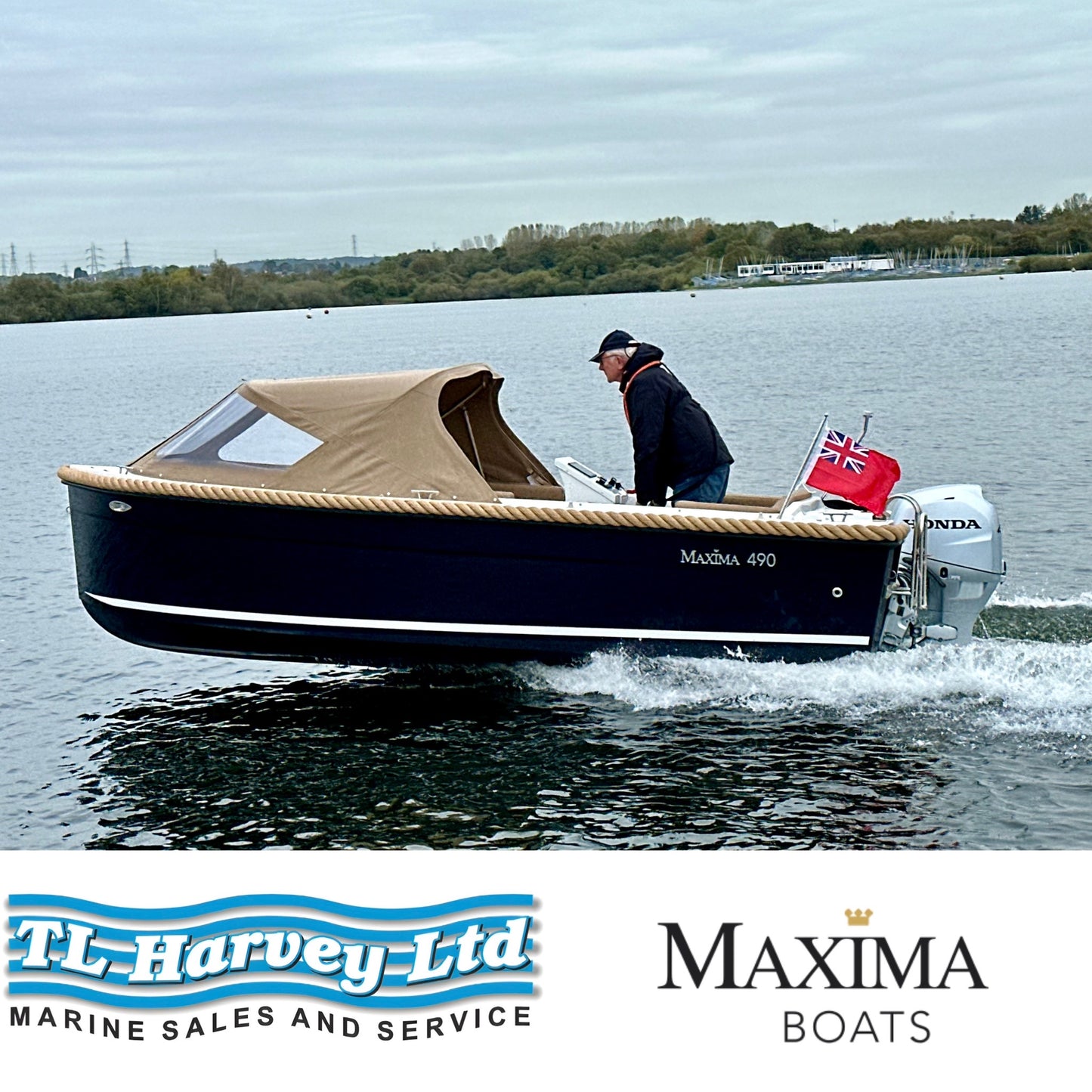 Maxima 490 XL Powered by Honda BF40 LRTU 40hp
