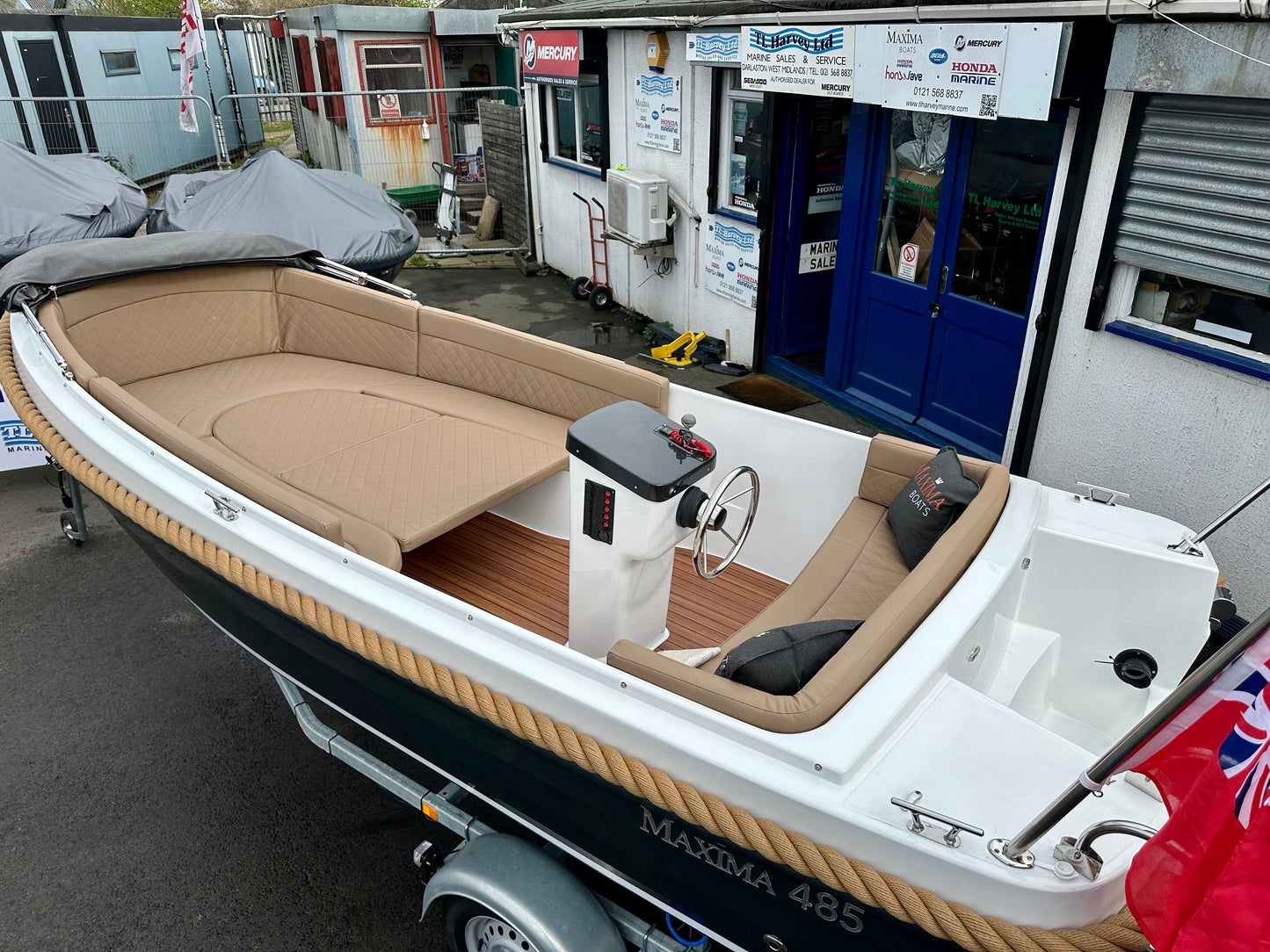 Reserved- New Similar Factory Stock Available - Maxima 485 Powered by Honda BF15 15hp In Stock Now
