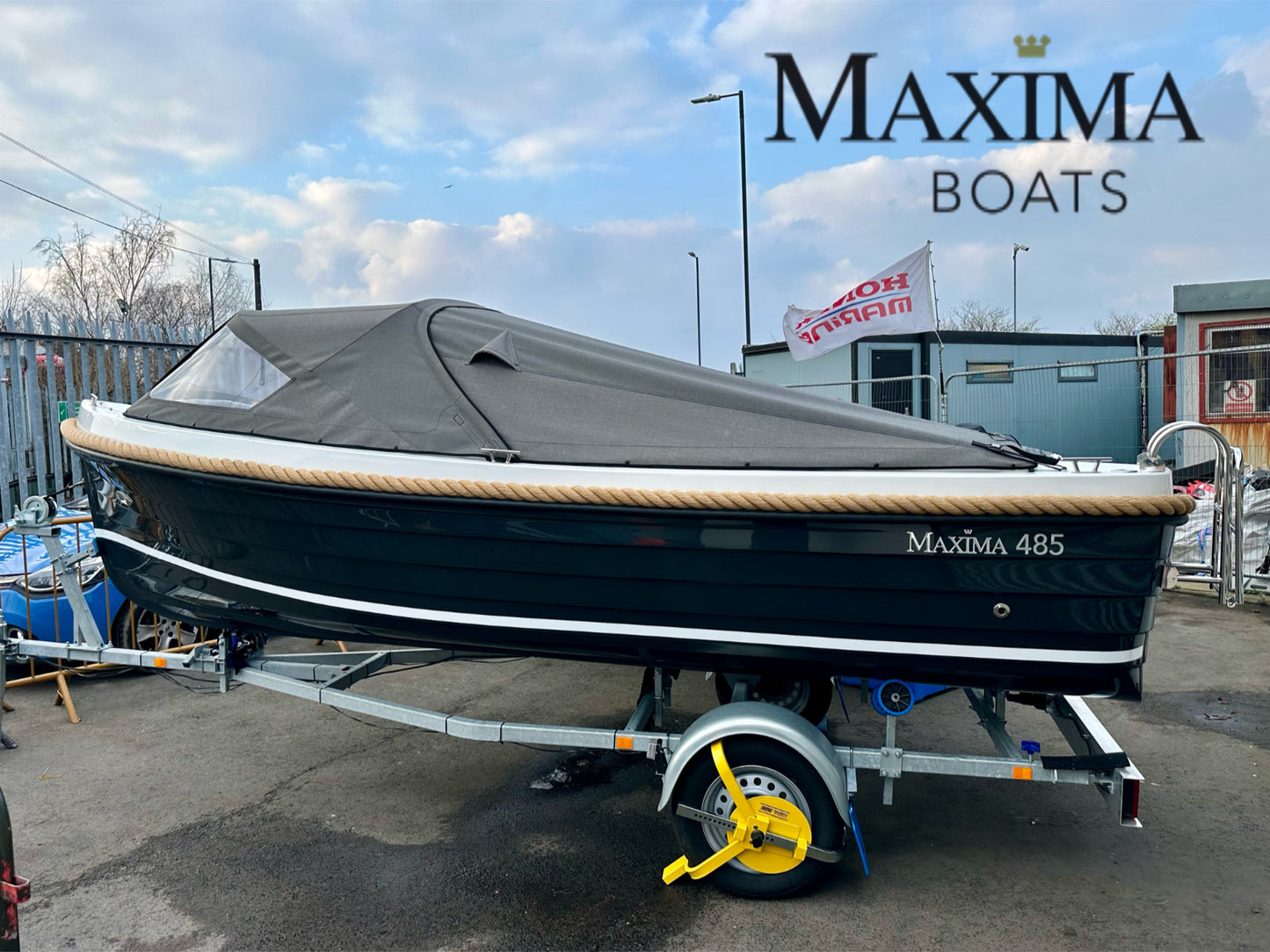 Reserved- New Similar Factory Stock Available - Maxima 485 Powered by Honda BF15 15hp In Stock Now