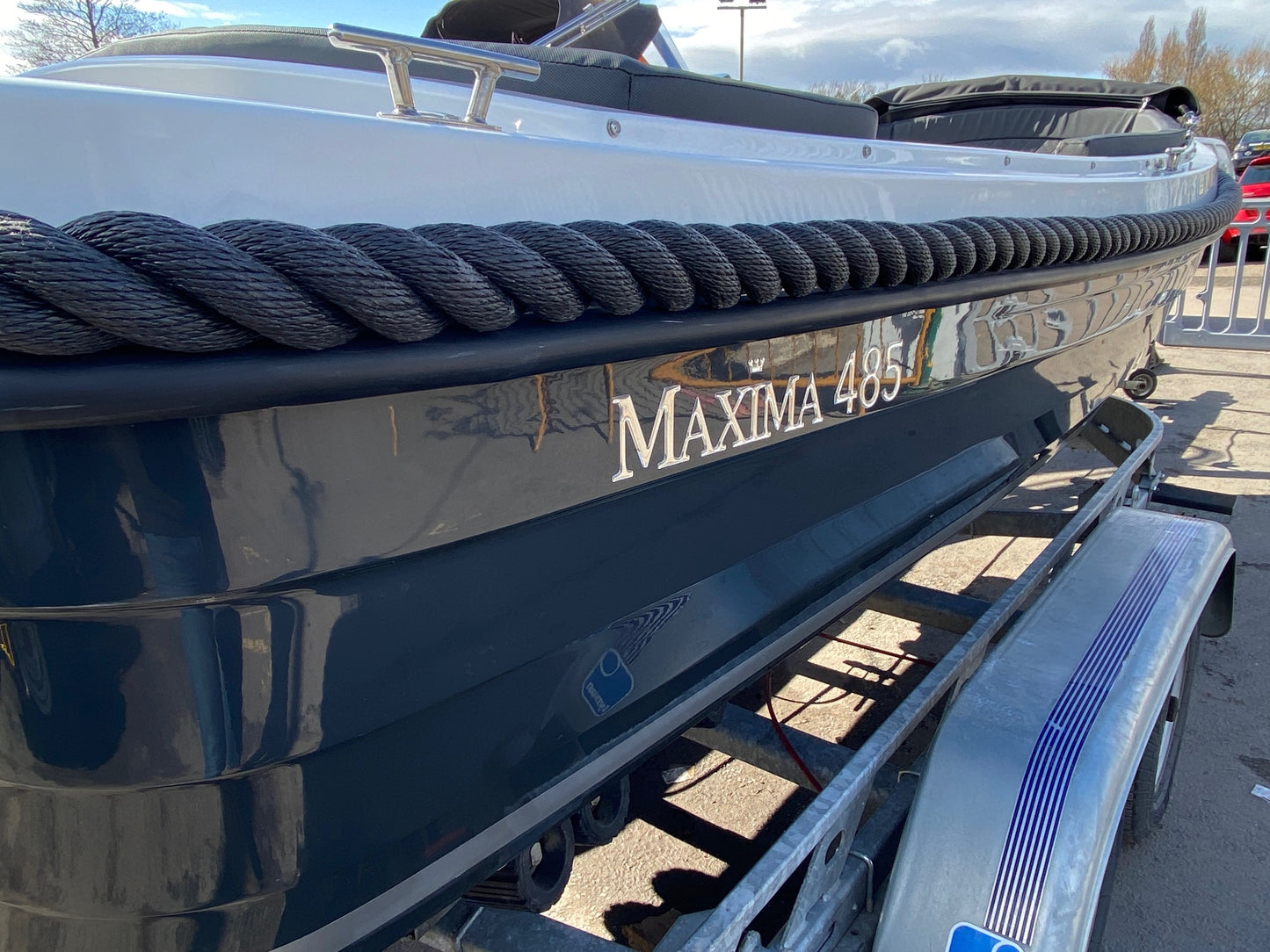 Reserved- New Similar Factory Stock Available - Maxima 485 Powered by Honda BF15 15hp In Stock Now