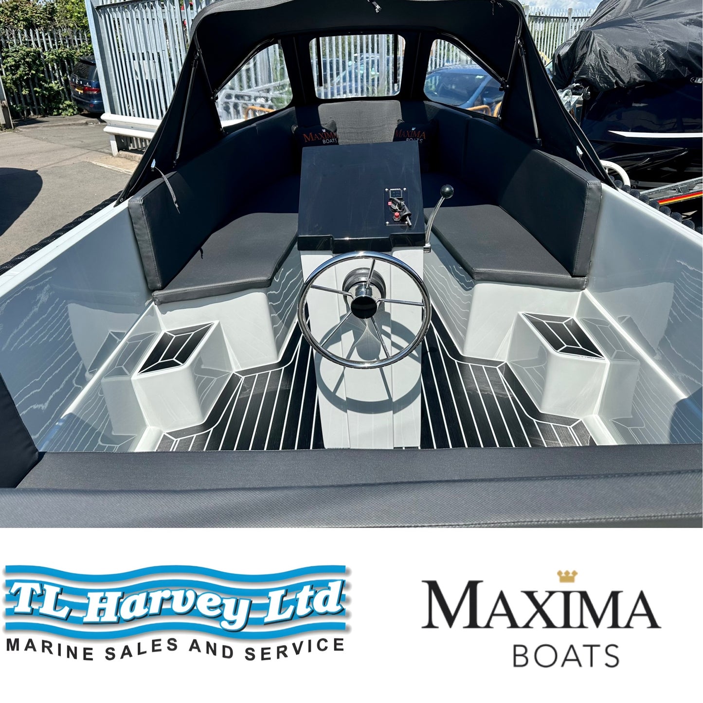 Maxima 490 XL Powered by Honda BF15 LRTU 15hp