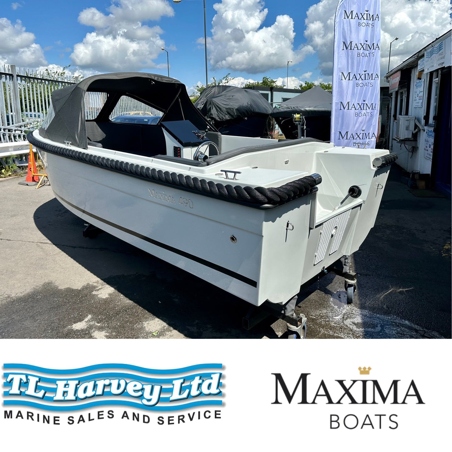 Maxima 490 XL Powered by Honda BF20 LRTU 20hp