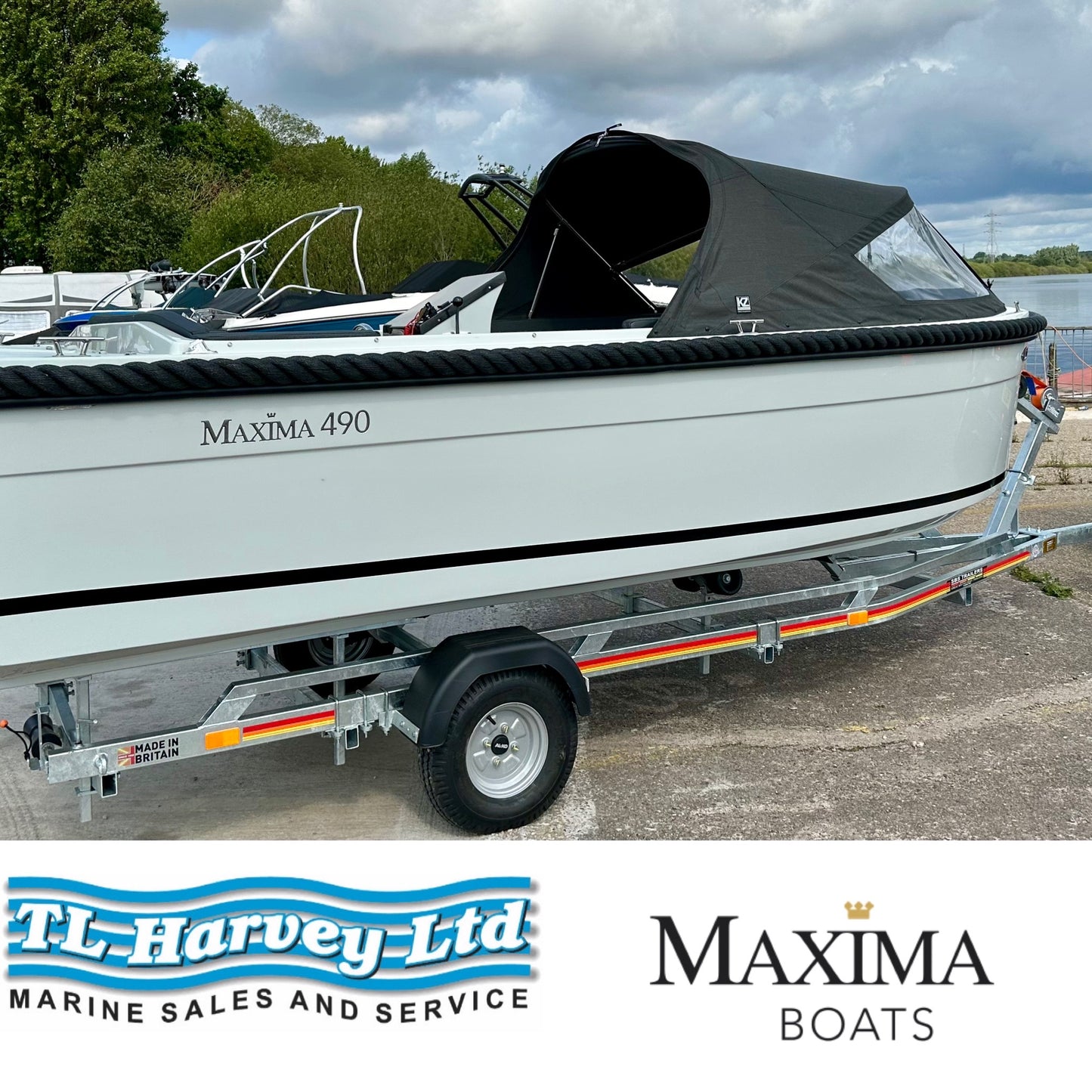 Maxima 490 XL Powered by Honda BF15 LRTU 15hp