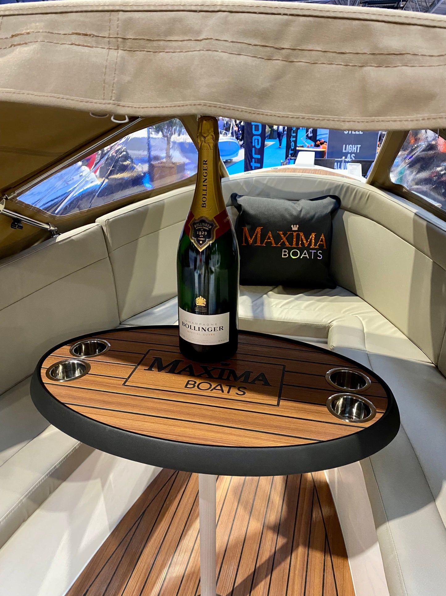 Reserved - New Factory Stock Available - Maxima 650 Flying Lounge Powered by Honda BF50 LRTU 50hp In Stock Now