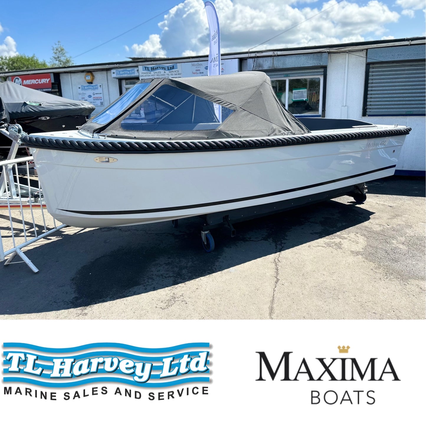 Maxima 490 XL Powered by Honda BF40 LRTU 40hp