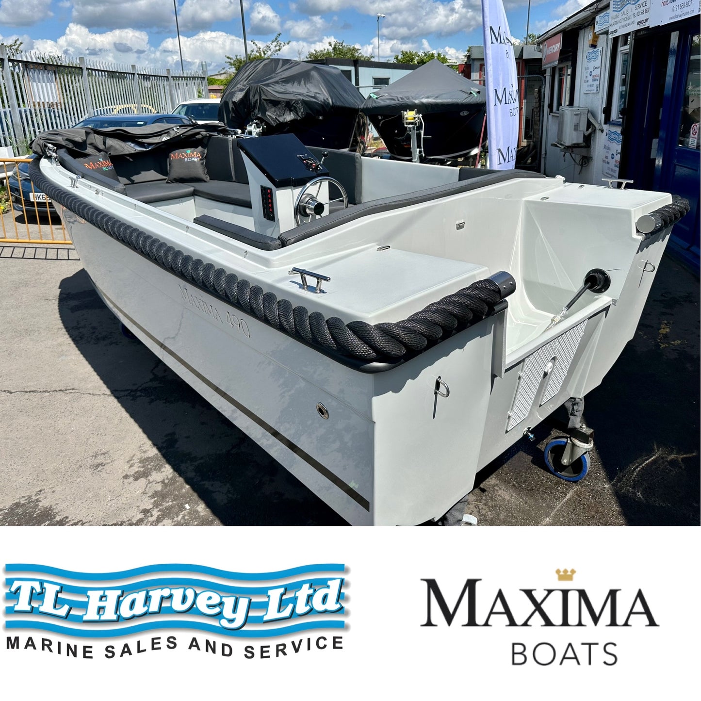 Maxima 490 XL Powered by Honda BF20 LRTU 20hp