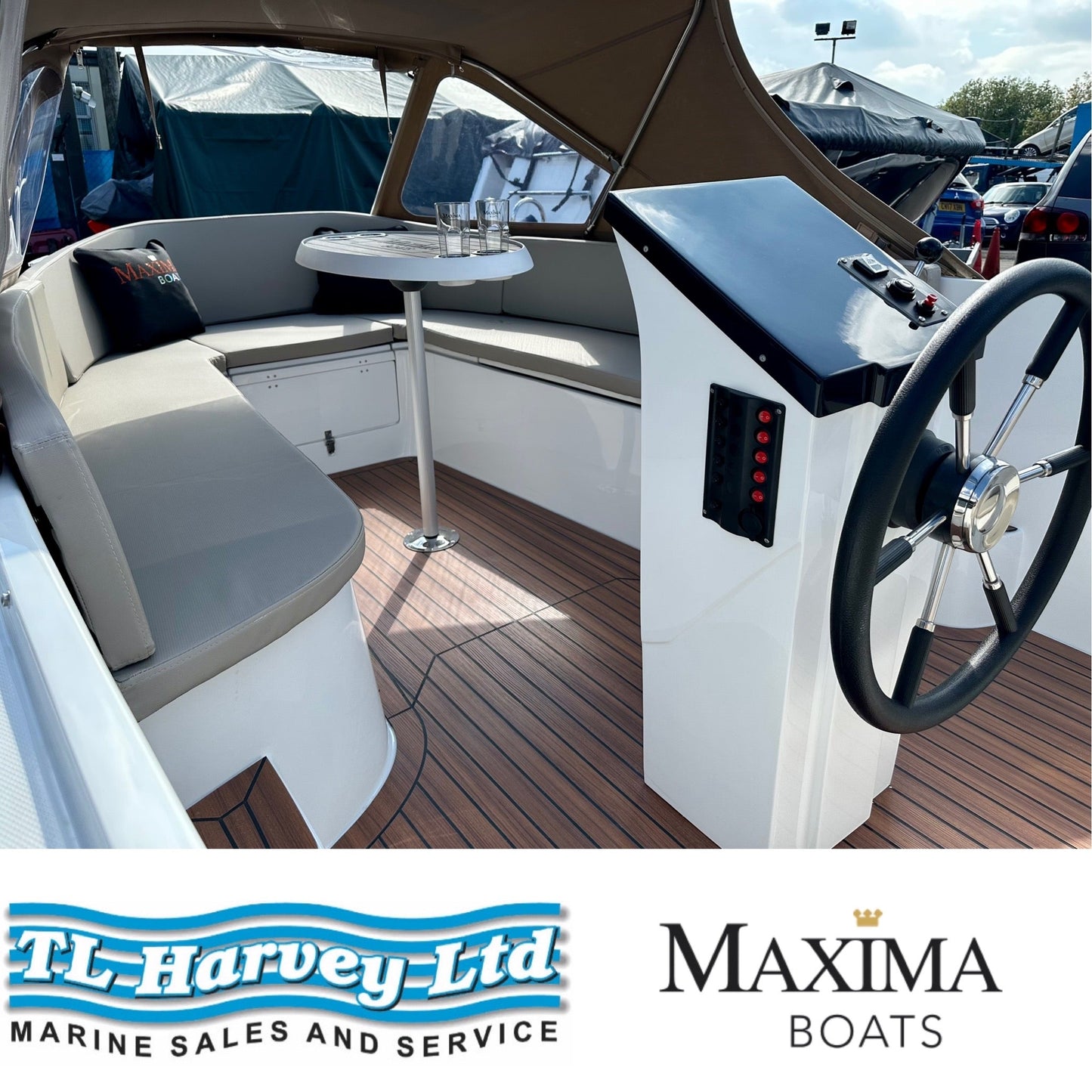 Maxima 550 Boat powered by Honda BF15 15hp In Stock Now
