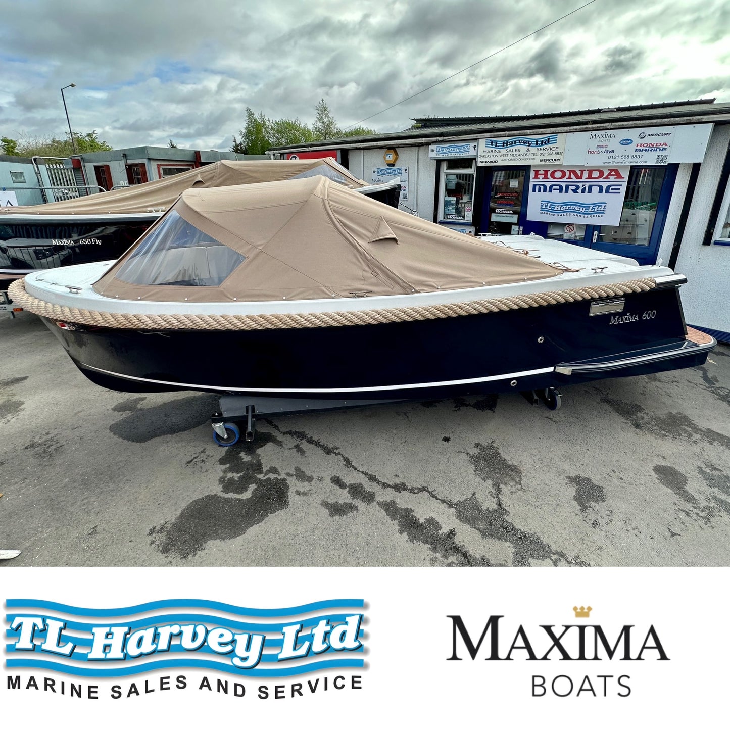 Maxima 600 Boat Powered by Honda BF20 20hp in stock now
