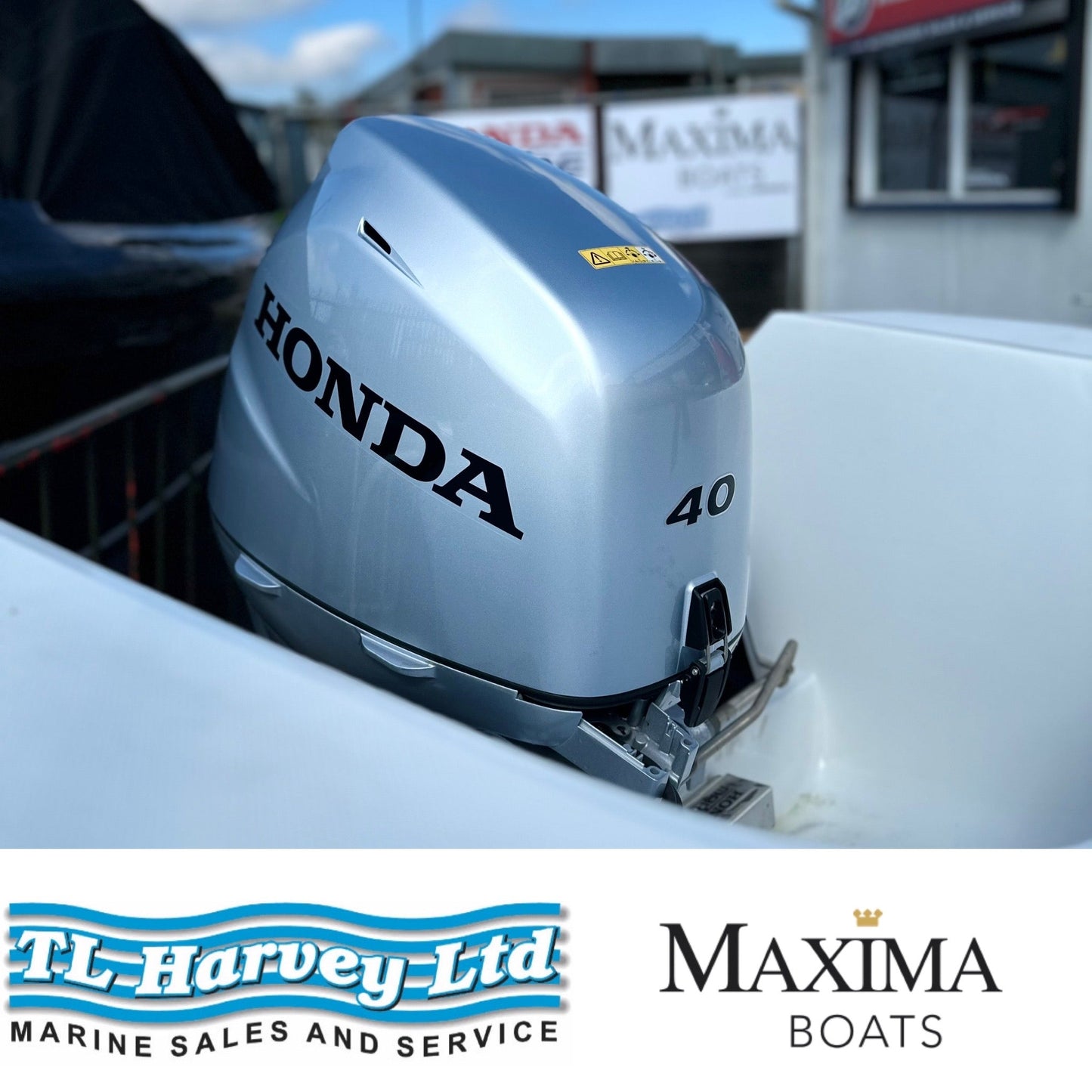 Maxima 550 Boat powered by Honda BF15 15hp In Stock Now