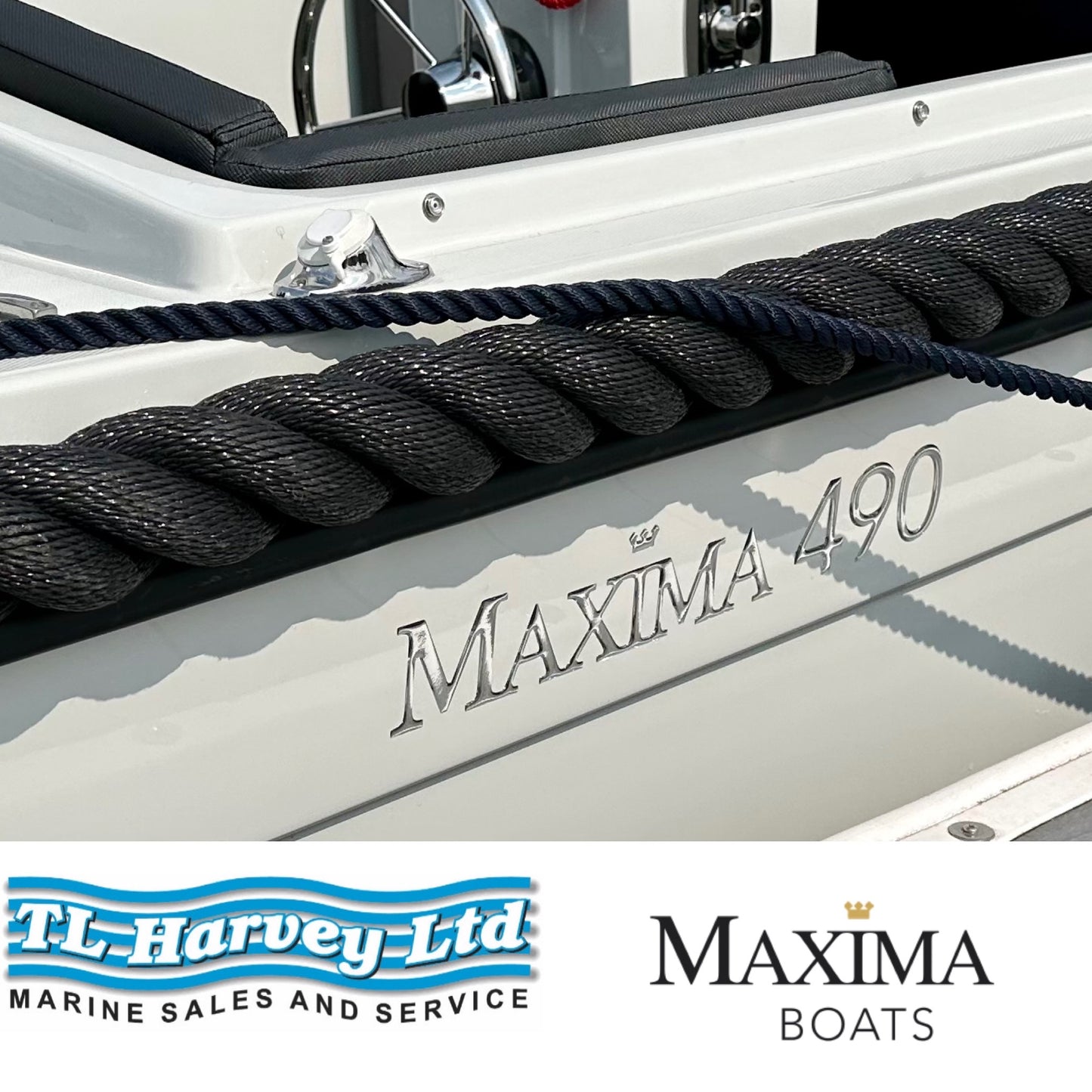 Maxima 490 XL Powered by Honda BF15 LRTU 15hp