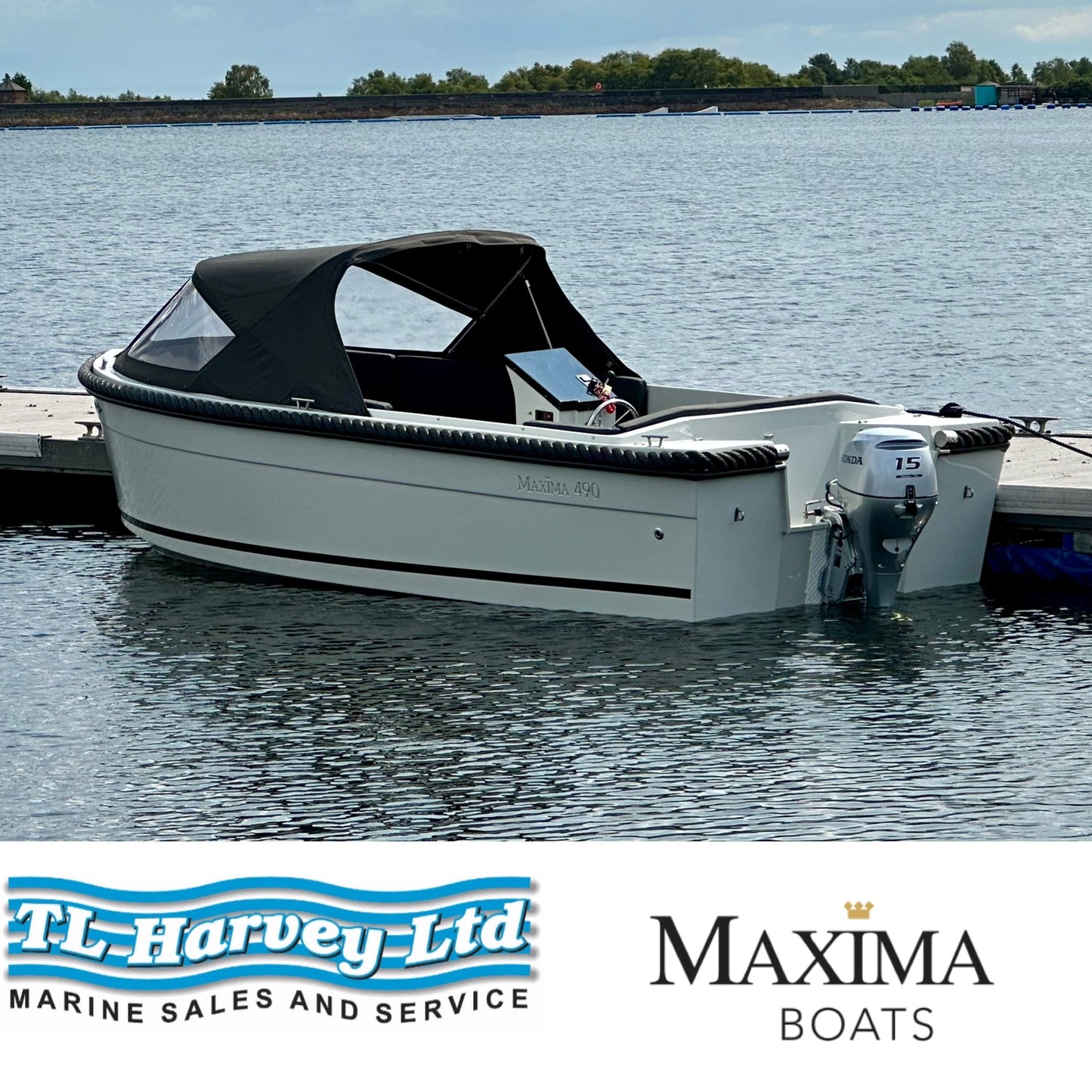 Maxima 490 XL Powered by Honda BF20 LRTU 20hp