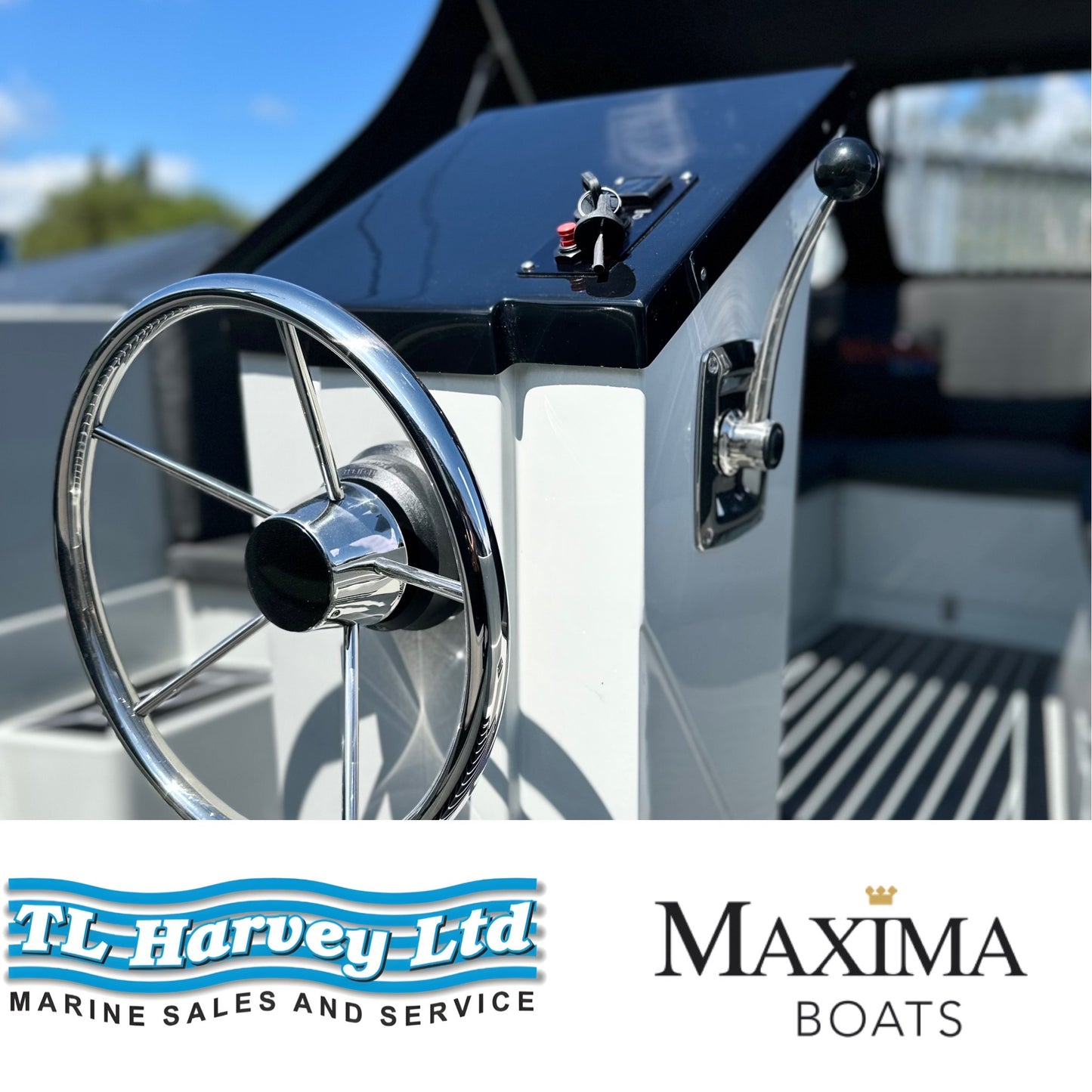 Maxima 490 XL Powered by Honda BF15 LRTU 15hp