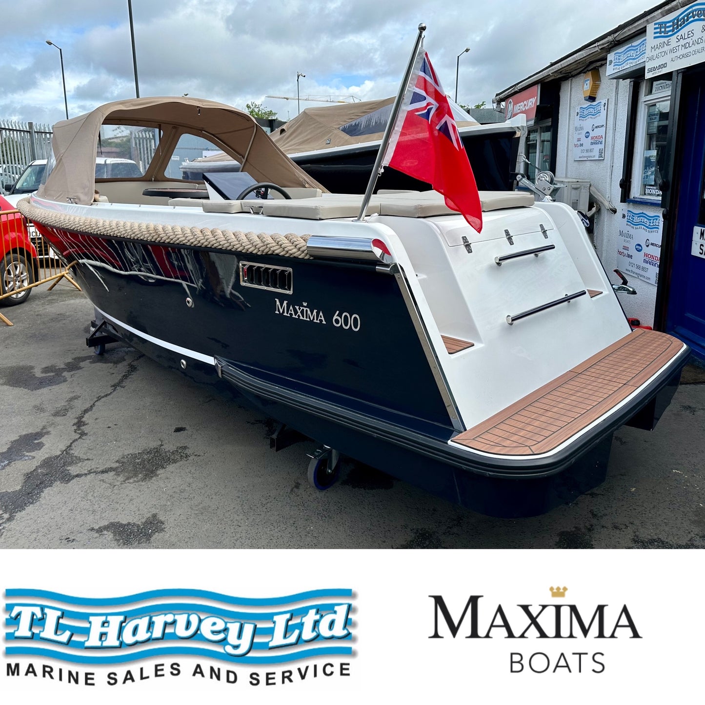 Maxima 600 Boat Powered by Honda BF20 20hp in stock now