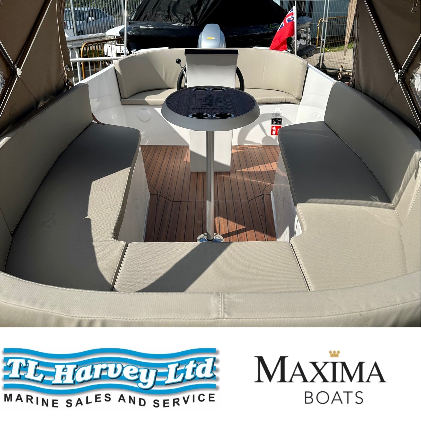 Maxima 550 Boat powered by Honda BF15 15hp In Stock Now
