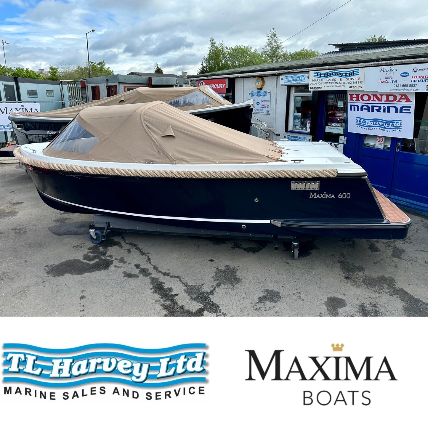 Maxima 600 Boat Powered by Honda BF50 50hp in stock now