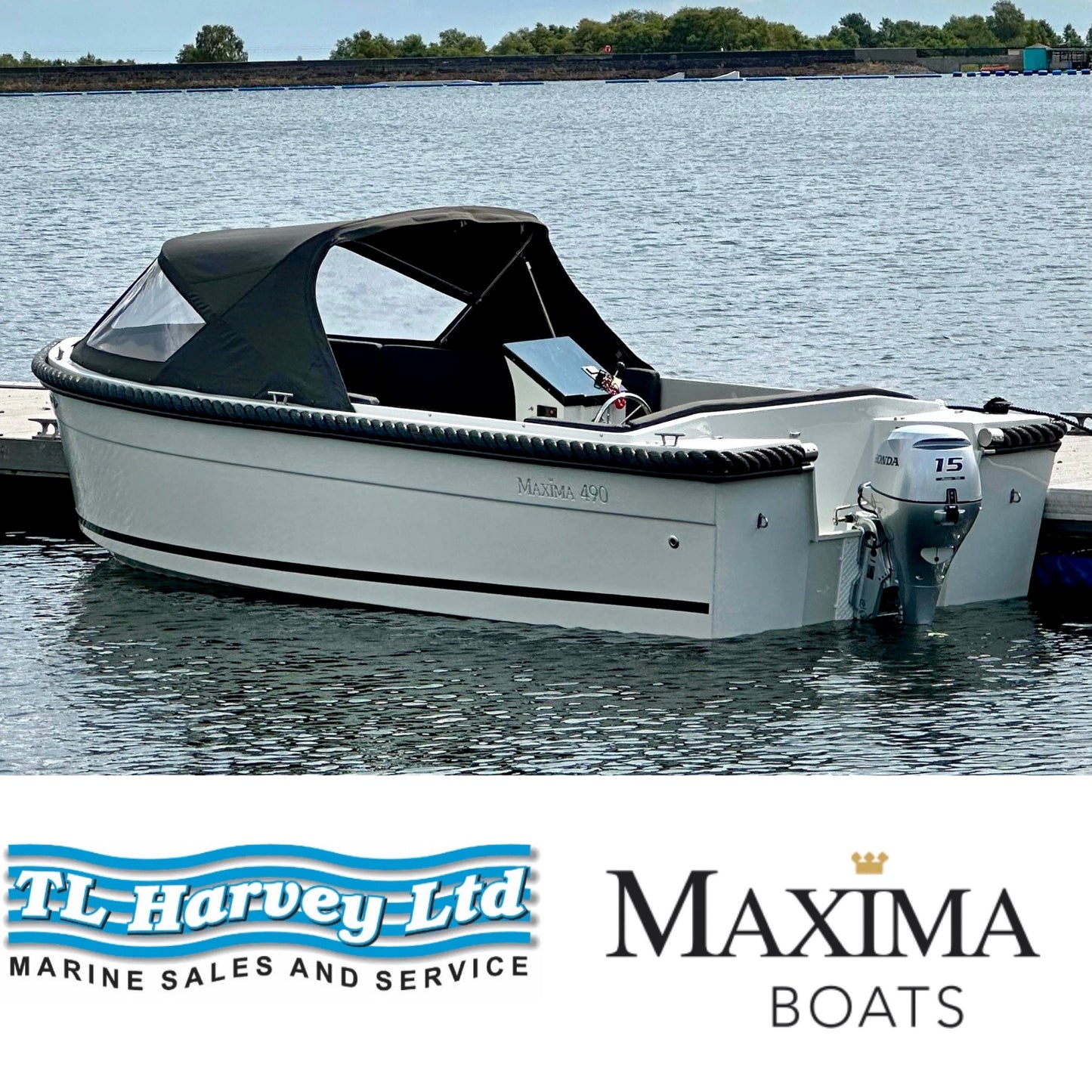 Maxima 490 XL Powered by Honda BF40 LRTU 40hp