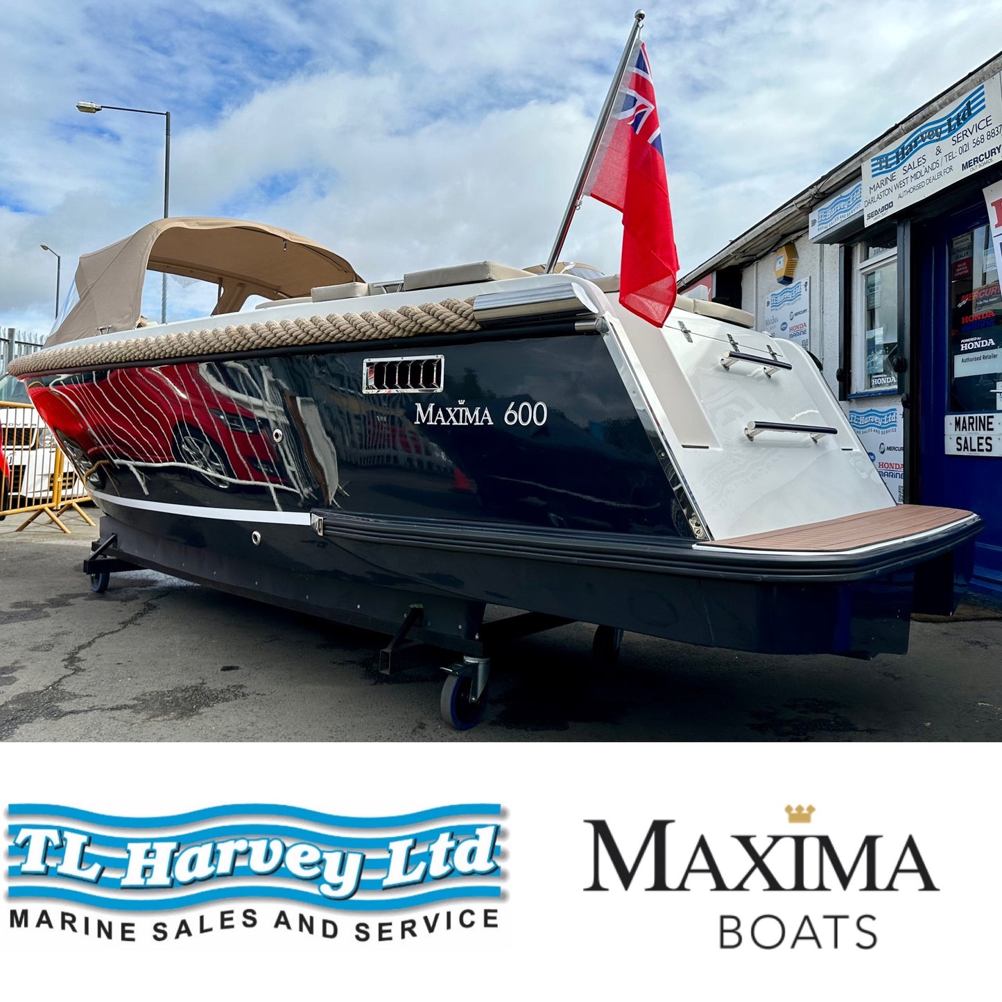 Maxima 600 Boat Powered by Honda BF20 20hp in stock now