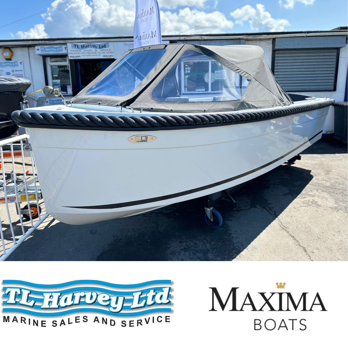 Maxima 490 XL Powered by Honda BF20 LRTU 20hp