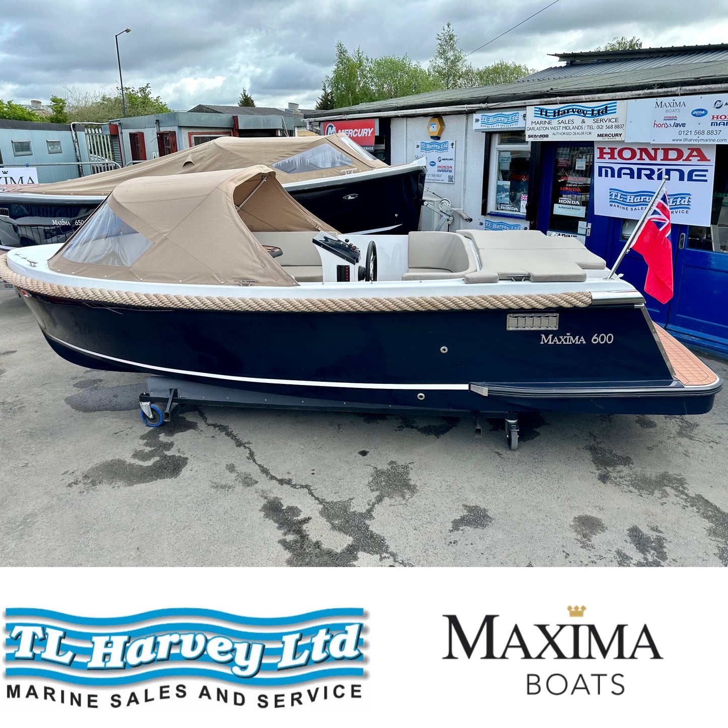 Maxima 600 Boat Powered by Honda BF50 50hp in stock now