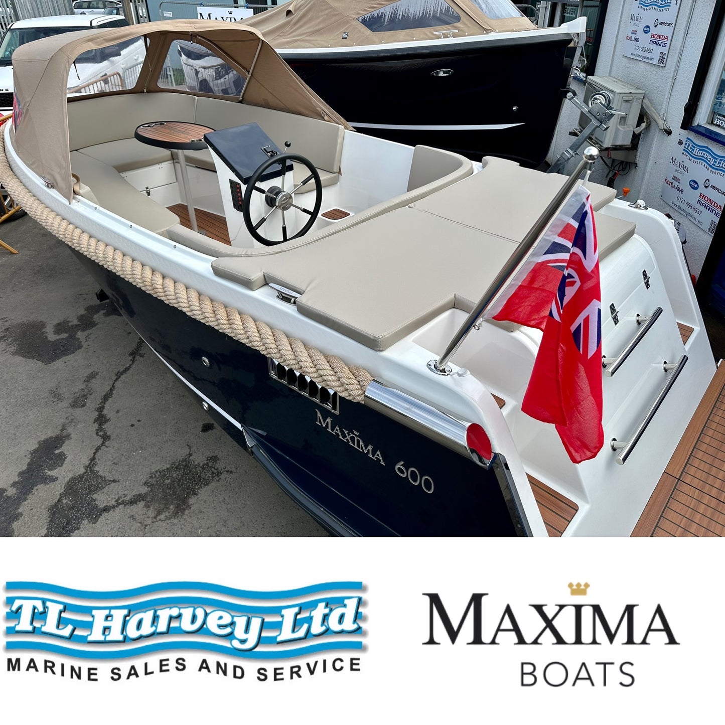 Maxima 600 Boat Powered by Honda BF20 20hp in stock now