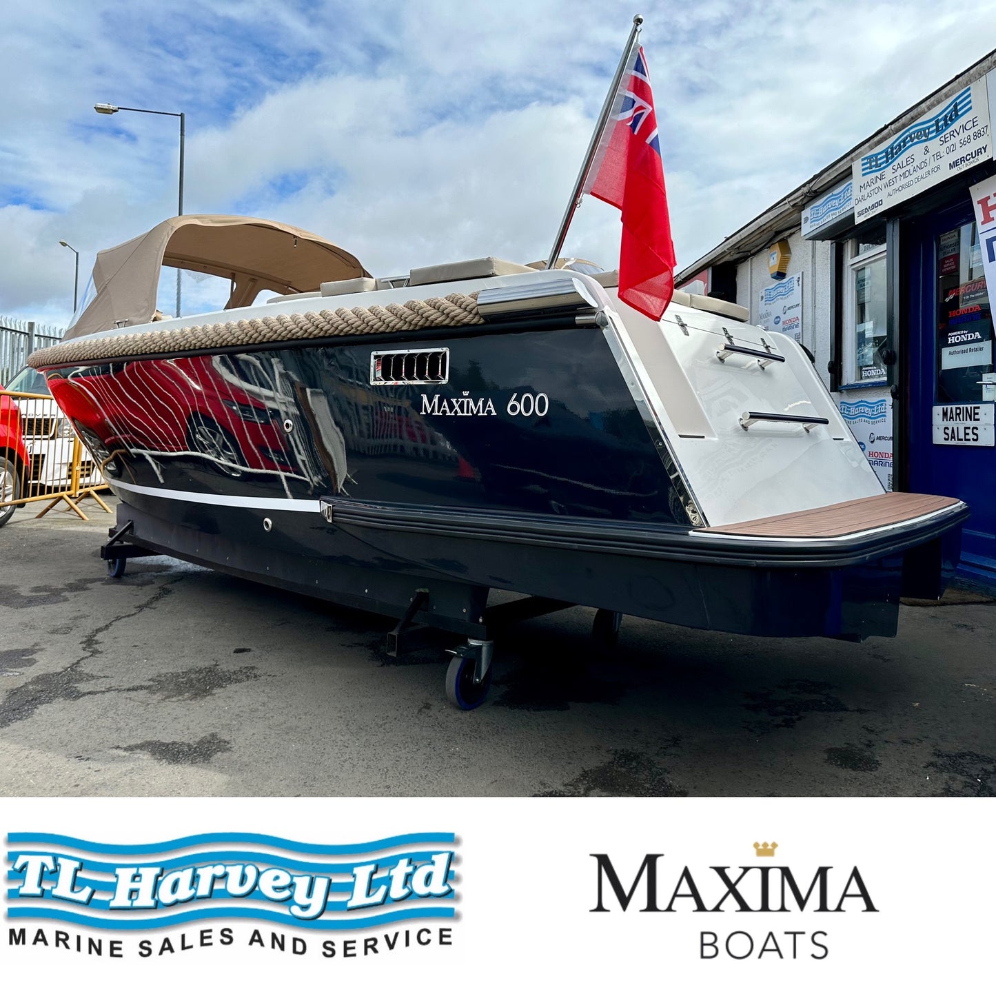 Maxima 600 Boat Powered by Honda BF50 50hp in stock now