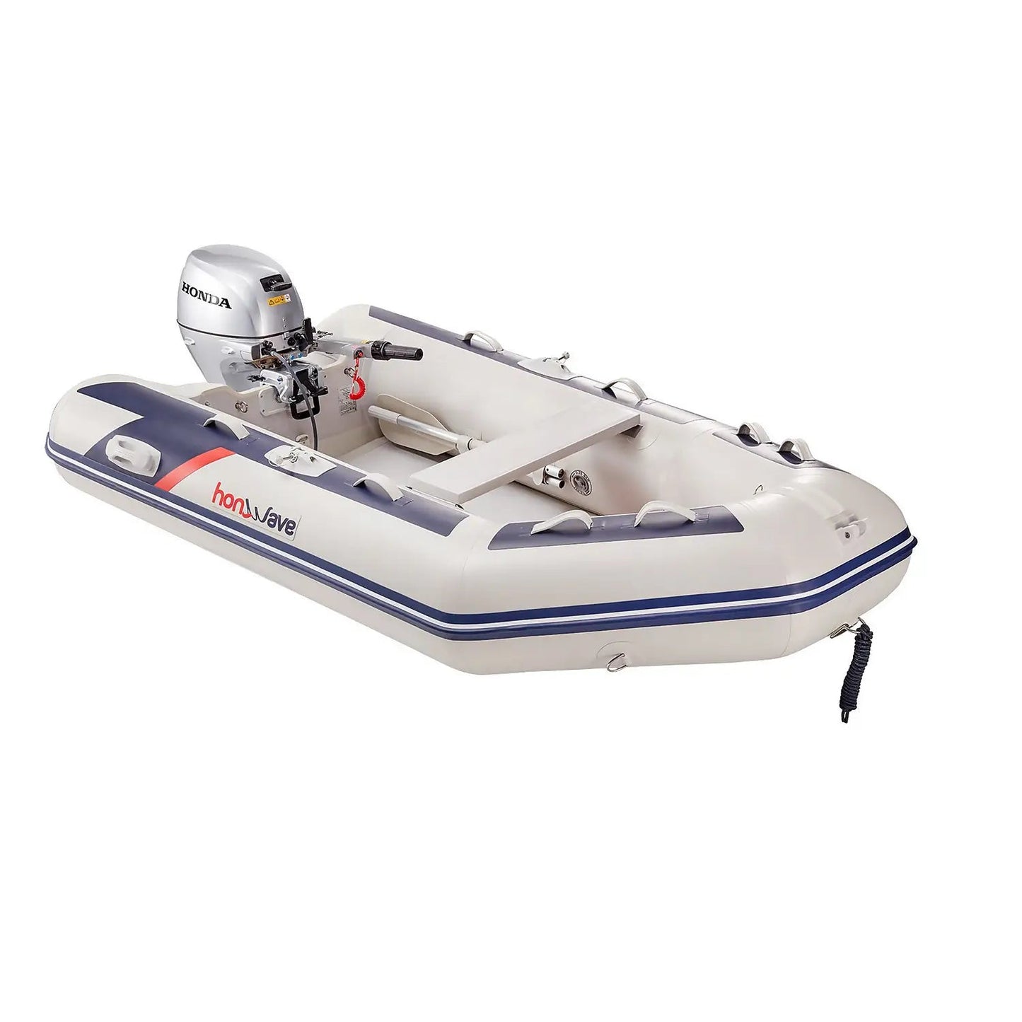 Honwave Package T24IE3 2.4m Inflatable Boat Dinghy Air V-Floor & Honda Bf2.3 2,3hp Outboard Engine