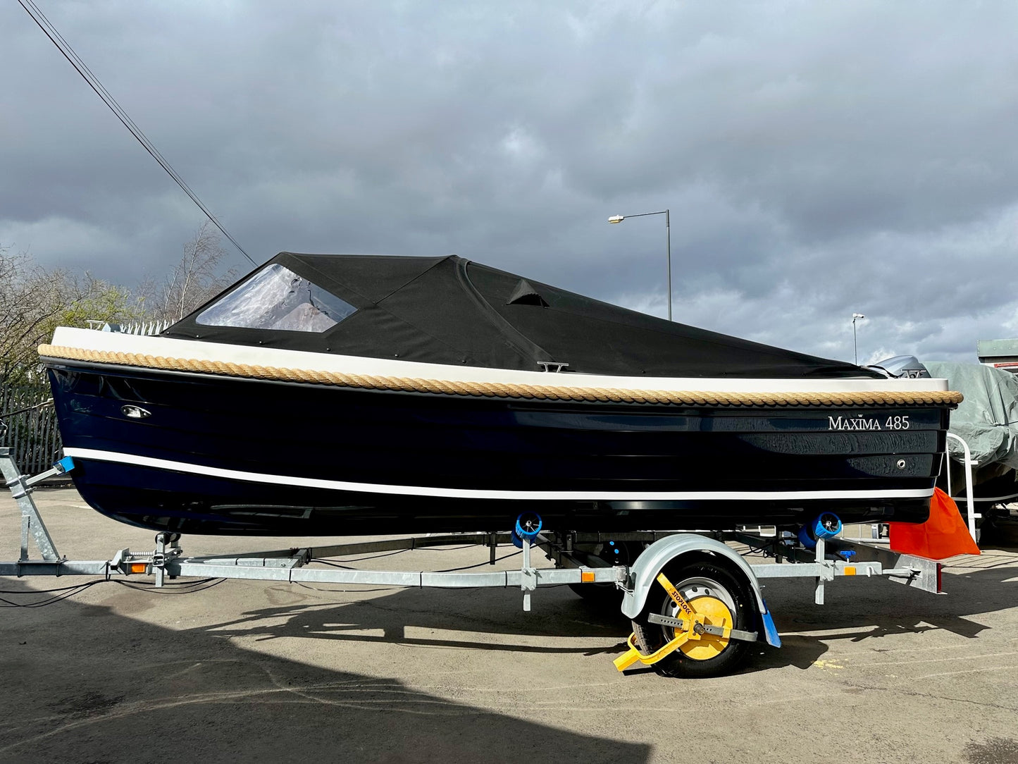 Reserved- New Similar Factory Stock Available - Maxima 485 Powered by Honda BF15 15hp In Stock Now