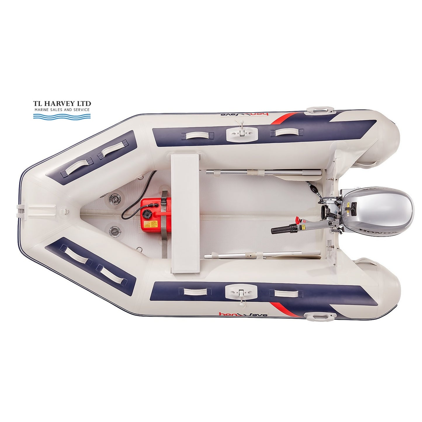 Honwave T32 3.2m Inflatable Dinghy Tender Boat with Inflatable V-Floor