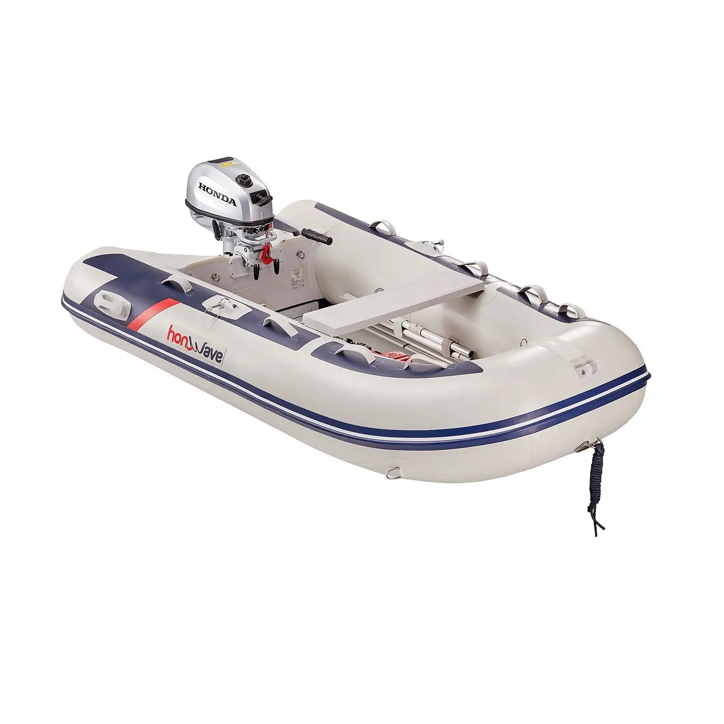 Honwave Package T24IE3 2.4m Inflatable Boat Dinghy Air V-Floor & Honda Bf4 4hp Outboard Engine