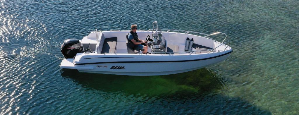 Bella 550R Sports Boat powered by Mercury F80ELPT 80hp