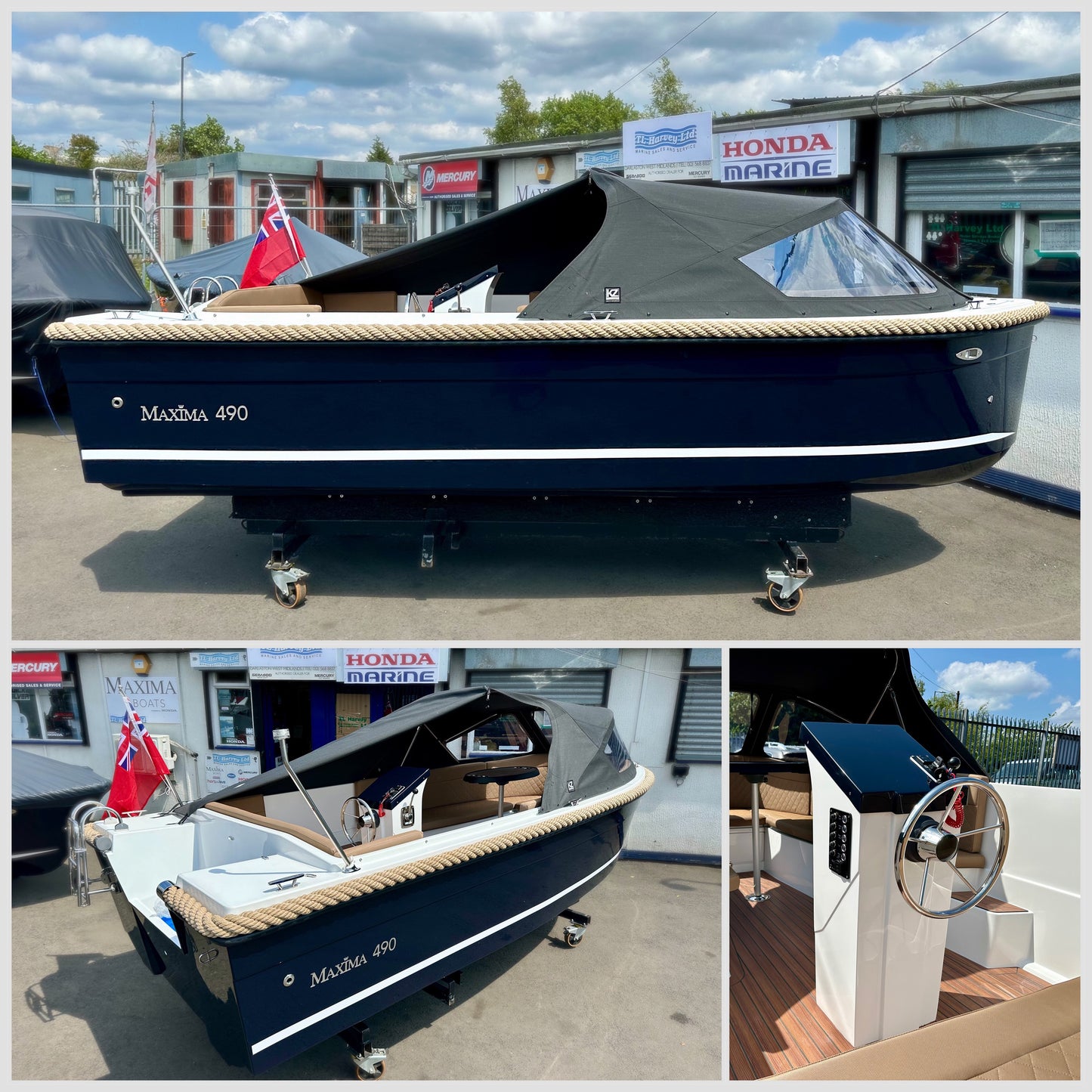 Maxima 490 XL Powered by Honda BF20 LRTU 20hp