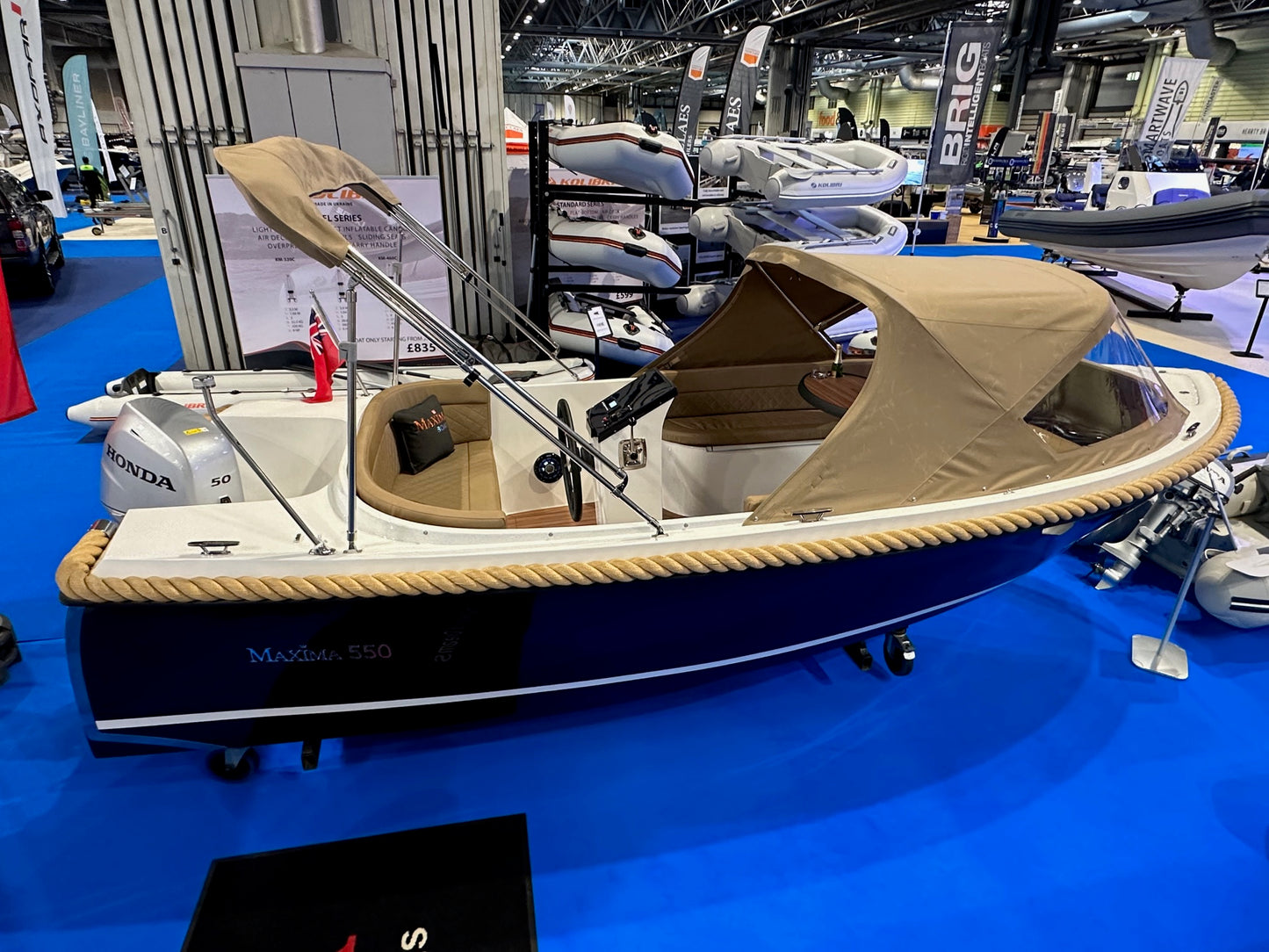 Maxima 550 Boat powered by Honda BF50 50hp In Stock Now