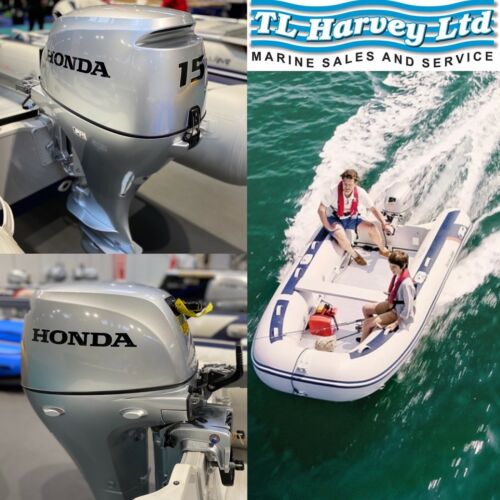 Honwave Package - T38IE3 3.8m Inflatable Boat Dinghy Air V-Floor & Honda Bf15 15hp Outboard Engine